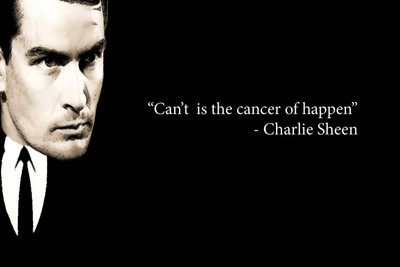 

QUOTE CHARLIE SHEEN 12X18 INCHES Fine Art Print(12 inch X 18 inch)