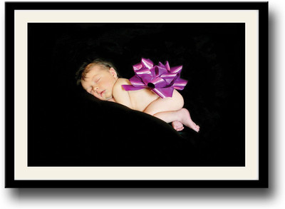 Baby present Fine Art Print(10 inch X 14 inch, Framed)