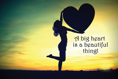 

Posterhouzz A Big Heart Poster Fine Art Print(12 inch X 18 inch, Rolled)