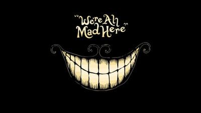 

Posterhouzz- We Are All Mad Here Poster Fine Art Print(12 inch X 18 inch, Rolled)