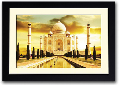 

The Taj Mahal Fine Art Print(14 inch X 20 inch, Framed)