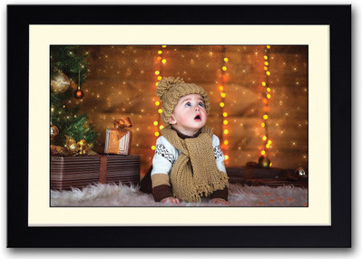 

Cute Baby Boy With Brown Muffler Fine Art Print(14 inch X 20 inch, Framed)