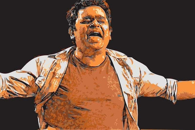 8% OFF on A. R. Rahman Singing Paper Print(24 inch X 36 inch, Rolled)