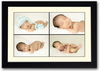 

Collage Of 4 Baby Images Fine Art Print(14 inch X 20 inch, Framed)