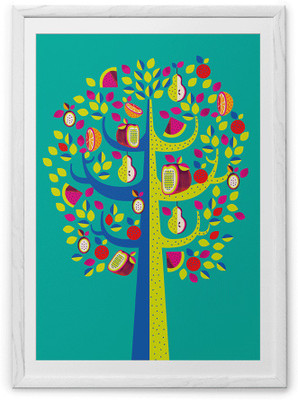 

Pastel Tree Fine Art Print(36 inch X 24 inch, Framed)