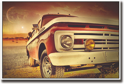

Red Vintage Car Fine Art Print(12 inch X 18 inch, Rolled)