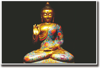 

Buddha blue statue Fine Art Print(12 inch X 18 inch, Rolled)