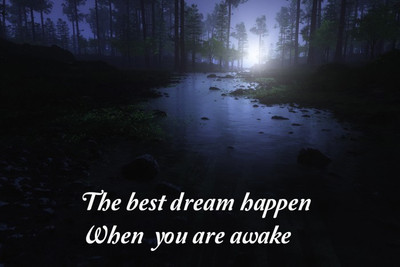 

Posterhouzz The Best Dream Happen Poster Fine Art Print(12 inch X 18 inch, Rolled)