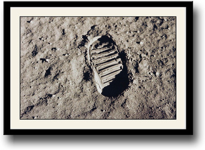 

Footprint on Moon Fine Art Print(10 inch X 14 inch, Framed)