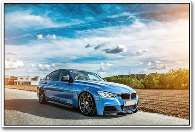 

Blue BMW Super Car inspired Paper Print(12 inch X 18 inch)