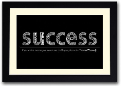 

Thomas Watson Success Quote Fine Art Print(14 inch X 20 inch, Framed)