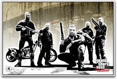 

Grand theft Auto Lost and Damned Paper Print(12 inch X 18 inch)