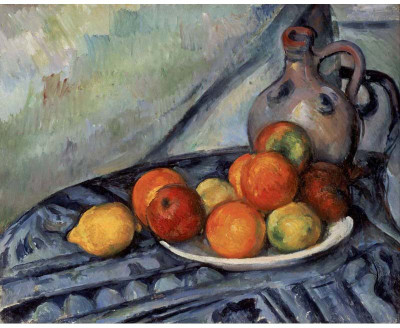 

Modern Masters Collection - Fruit and a Jug on a Table by Paul Cézanne - Medium Size Ready To Frame Rolled Digital Art Print On Photographic Paper(24 inch X 18 inch, Rolled)