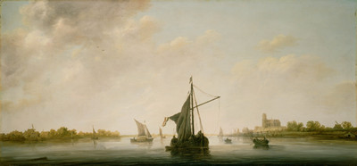 7% OFF on A View Of The Maas At Dordrecht By Aelbert Cuyp Dutch Fine Art Print(10.67 inch X 23 inch)