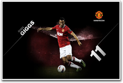 

Ryan Giggs MU Football player Paper Print(12 inch X 18 inch)