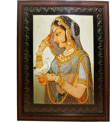 62 Off On Rajasthani Bani Thani Ladies Gemstone Painting With