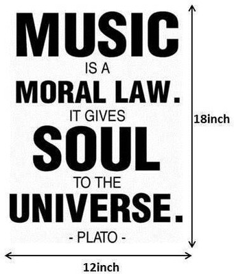Music - Plato Photographic Paper(18 inch X 12 inch)
