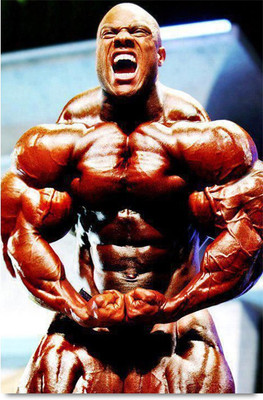 

Phil Heath in Aggression Paper Print(18 inch X 12 inch, Stacked)