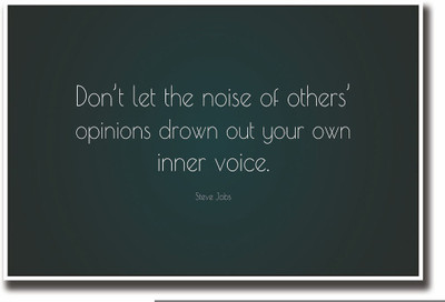 

Posterhouzz Steve Jobs Inner Voice inspirational Quote Fine Art Print(12 inch X 18 inch, Rolled)