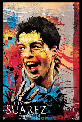 

Spirit Of Sports - Digital Art - Soccer Superstars - Luis Suarez - A3 Size Unframed Poster Paper Print(16.5 inch X 11.6 inch)