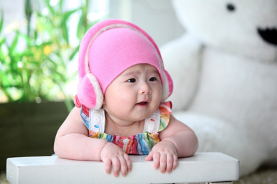 

Child's Love - Headphone Baby Paper Print(12 inch X 18 inch)