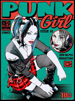 

Posterhouzz Punk Girl Comics Poster Fine Art Print(18 inch X 12 inch, Rolled)