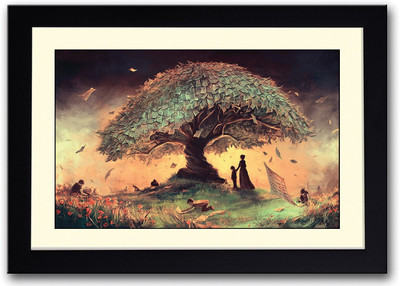 

Tree Of Letters Fine Art Print(14 inch X 20 inch, Framed)