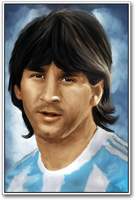 

Messi Artistic Football Photographic Paper(18 inch X 12 inch)