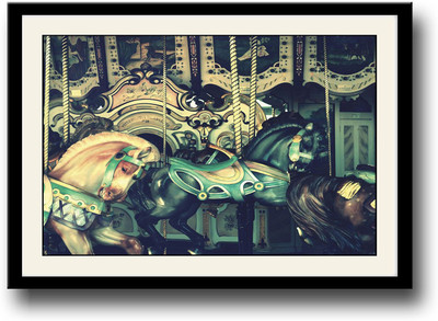 

Vintage Carousel Photography Fine Art Print(10 inch X 14 inch, Framed)