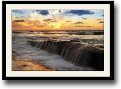

Beautiful Waterfall Fine Art Print(10 inch X 14 inch, Framed)
