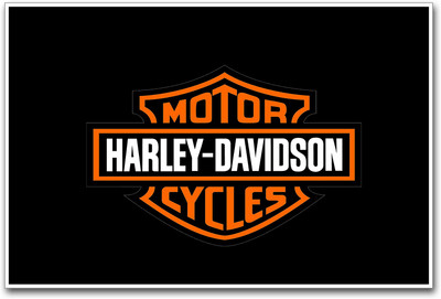 

Motorcycle logo Paper Print(12 inch X 18 inch)