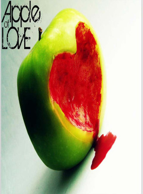 

Posterhouzz Apple Of Love Paper Print(18 inch X 12 inch, Rolled)