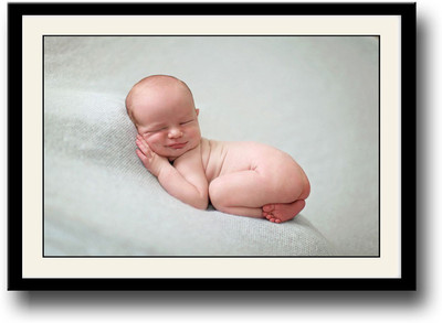 

Baby smiling while sleeping image Fine Art Print(10 inch X 14 inch, Framed)