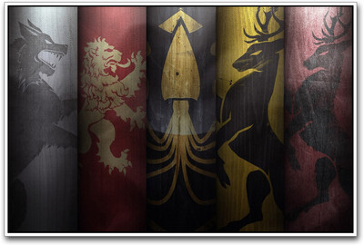 

Game of Thrones Emblems Paper Print(12 inch X 18 inch)