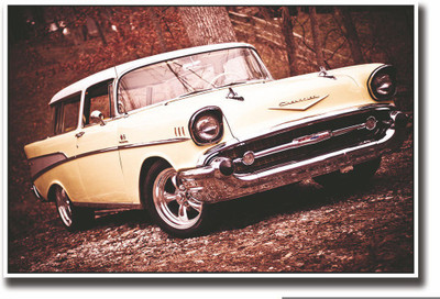 

Posterhouzz Vintage yellow car Fine Art Print(12 inch X 18 inch, Rolled)