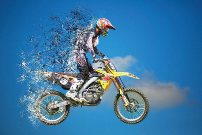 

Moto Jump Paper Print(12 inch X 18 inch, Rolled)