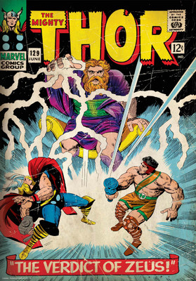 Thor-verdict of zeus poster (Officially Licensed) Paper Print(36 inch X 24 inch, Rolled)