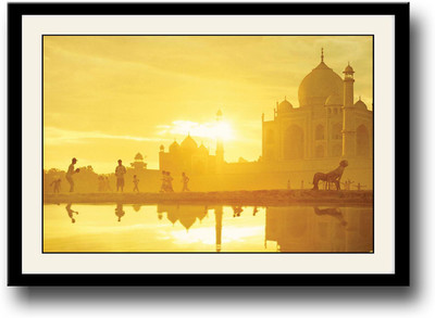 

Taj Mahal Sunrise Fine Art Print(10 inch X 14 inch, Framed)