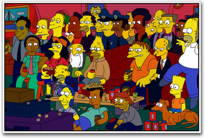 

Bart Simpson watching TV Paper Print(12 inch X 18 inch)