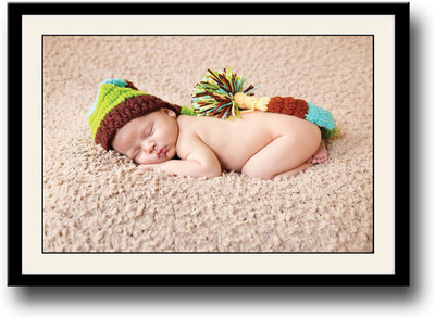 

Cute sleeping with hat baby image Fine Art Print(10 inch X 14 inch, Framed)