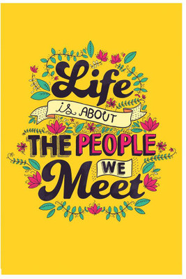 Life Art Print Yellow Fine Art Print(24 inch X 16 inch, Rolled)