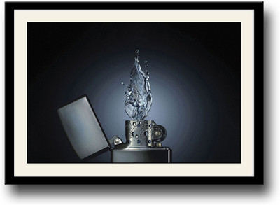 

Lighter with water flame Fine Art Print(10 inch X 14 inch, Framed)
