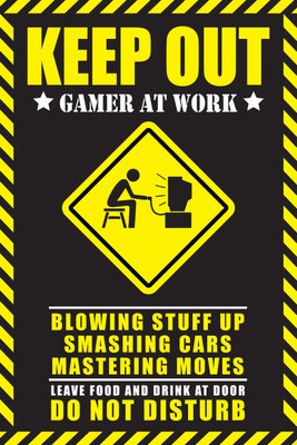 

Gamer At Work (Ver.2) Poster Paper Print(18 inch X 12 inch, Rolled)