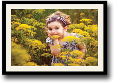 

Girl with yellow flowers Fine Art Print(10 inch X 14 inch, Framed)