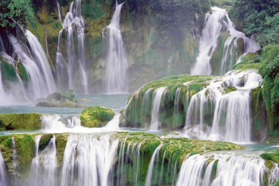 

Vastu WaterFall Art Canvas Art(24 inch X 36 inch)
