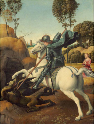 

Tallenge Old Masters Collection - Saint George and the Dragon by Raphael - A3 Size Premium Quality Rolled Poster Paper Print(16.5 inch X 11.7 inch, Rolled)