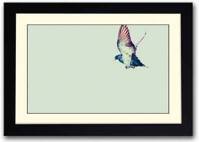 

Colourful Bird Flying Fine Art Print(14 inch X 20 inch, Framed)