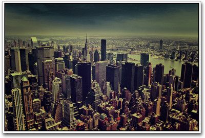 

New york City Aerial Paper Print(12 inch X 18 inch)