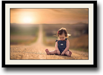 

Sweet Small Girl Fine Art Print(10 inch X 14 inch, Framed)