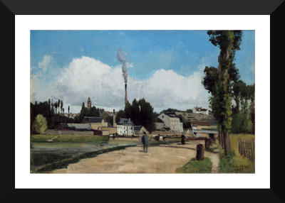 

Tallenge Modern Masters Collection - Banks of the Oise at Pontoise by Camille Pissarro - Premium Quality A3 Size Framed Poster Paper Print(17 inch X 12 inch, Framed)